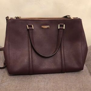 Kate space plum satchel